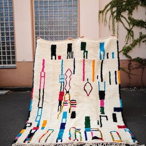 Berber carpet, Azilal Moroccan carpet, colorful, wool carpet, art painting carpet, Berber carpet