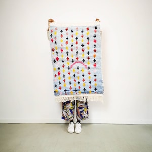 Berber carpet, cotton, fabric, vegan carpet, animal-free, children&#39;s carpet, colorful, pastel colors, bathroom rug