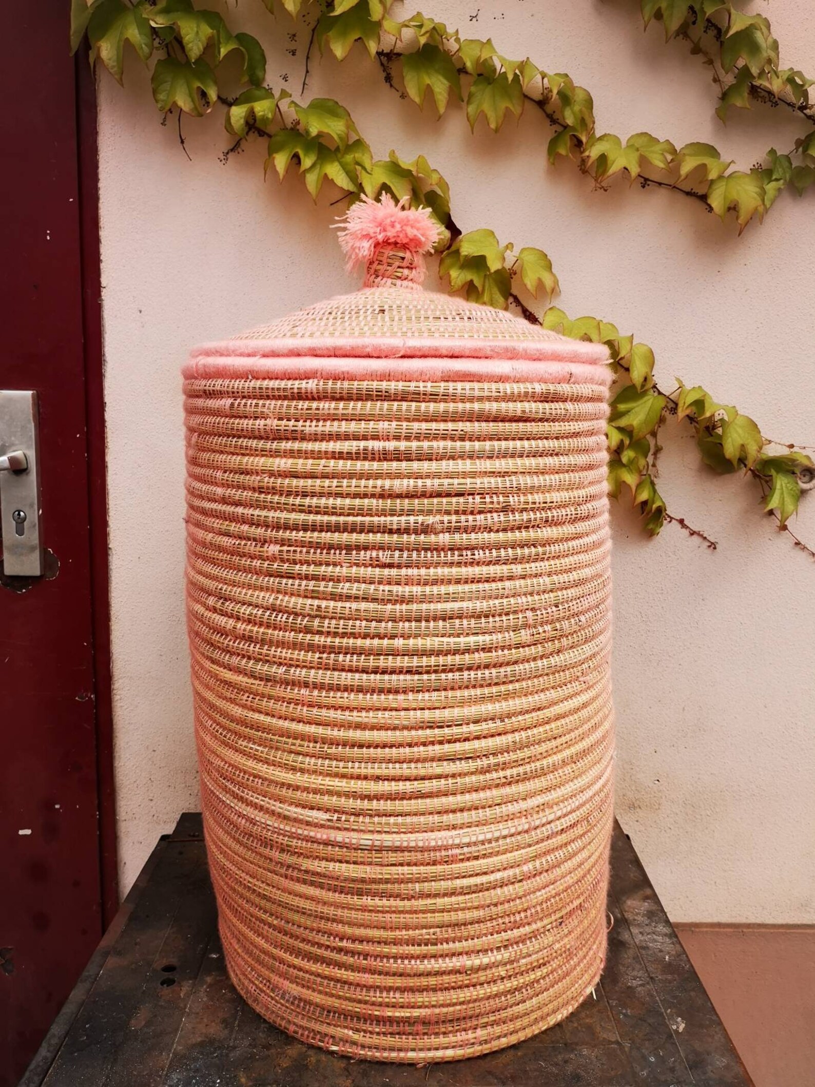 Moroccan big basket natural storage laundry basket storage Etsy