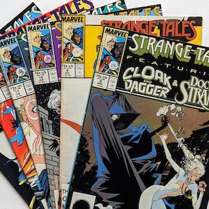 6 Vintage 1988 Strange Tales Featuring... Comics - Comic Gift or Comic Lovers Present