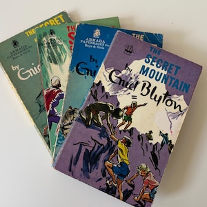 Vintage Enid Blyton Secret Mystery Books: Early Armada Paperbacks Set