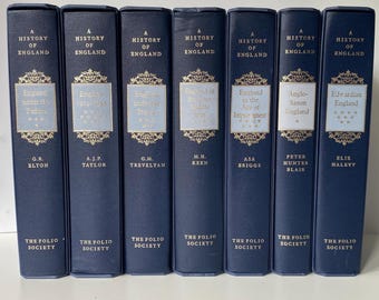 Historia de Inglaterra - Folio Society Londres 1997 - Libro encuadernado con motivos decorativos