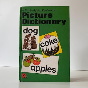 Picture Dictionary A First Ladybird key Words - Ladybird Book of Early Learning - Vintage Book Gift - Pre School Ladybird Book Lovers