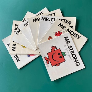 Mr Men 1970s Collection of 8 (30p) - Roger Hargreaves Books  - Original Vintage Mr Men Books - Mr Men Vintage Gift