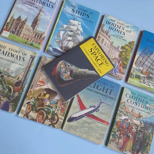 Ladybird Book of Achievements  - 9 Hardback Dust Cover 1950&#39;s Vintage Ladybird Books 601