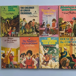 8 Early Enid Blyton Mystery Series Vintage Armada Books - 1960s - PaperBack Adventure Childrens Books