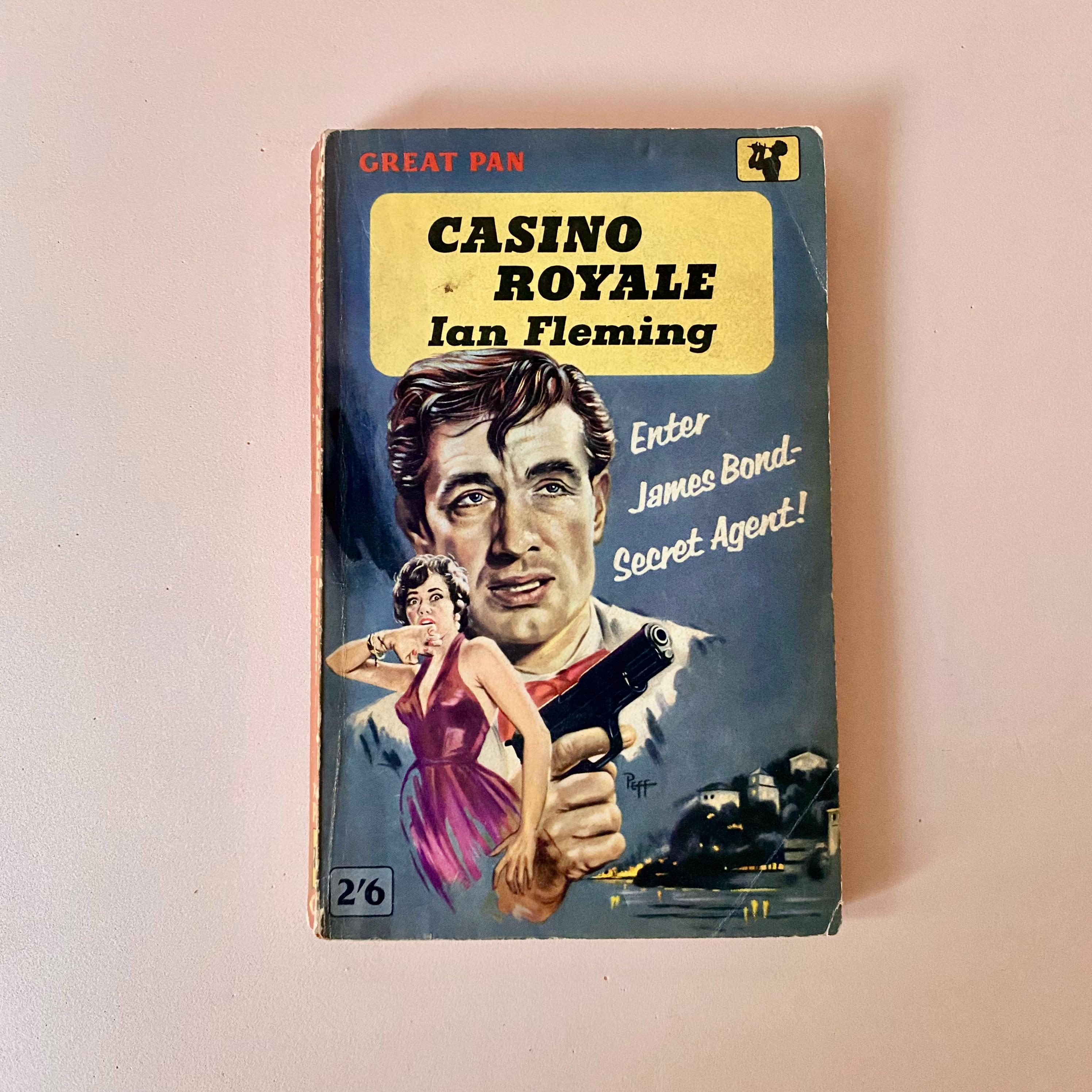 James Bond Rare 007 Vintage Book Casino Royale: Ian Fleming Pan