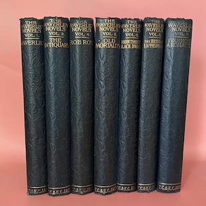 Antique Waverley Novels: Sir Walter Scott, Melrose Edition, Circa 1899