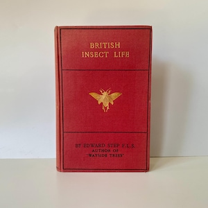 Vintage British Insect Life Book: Entomology, Natural History Decor