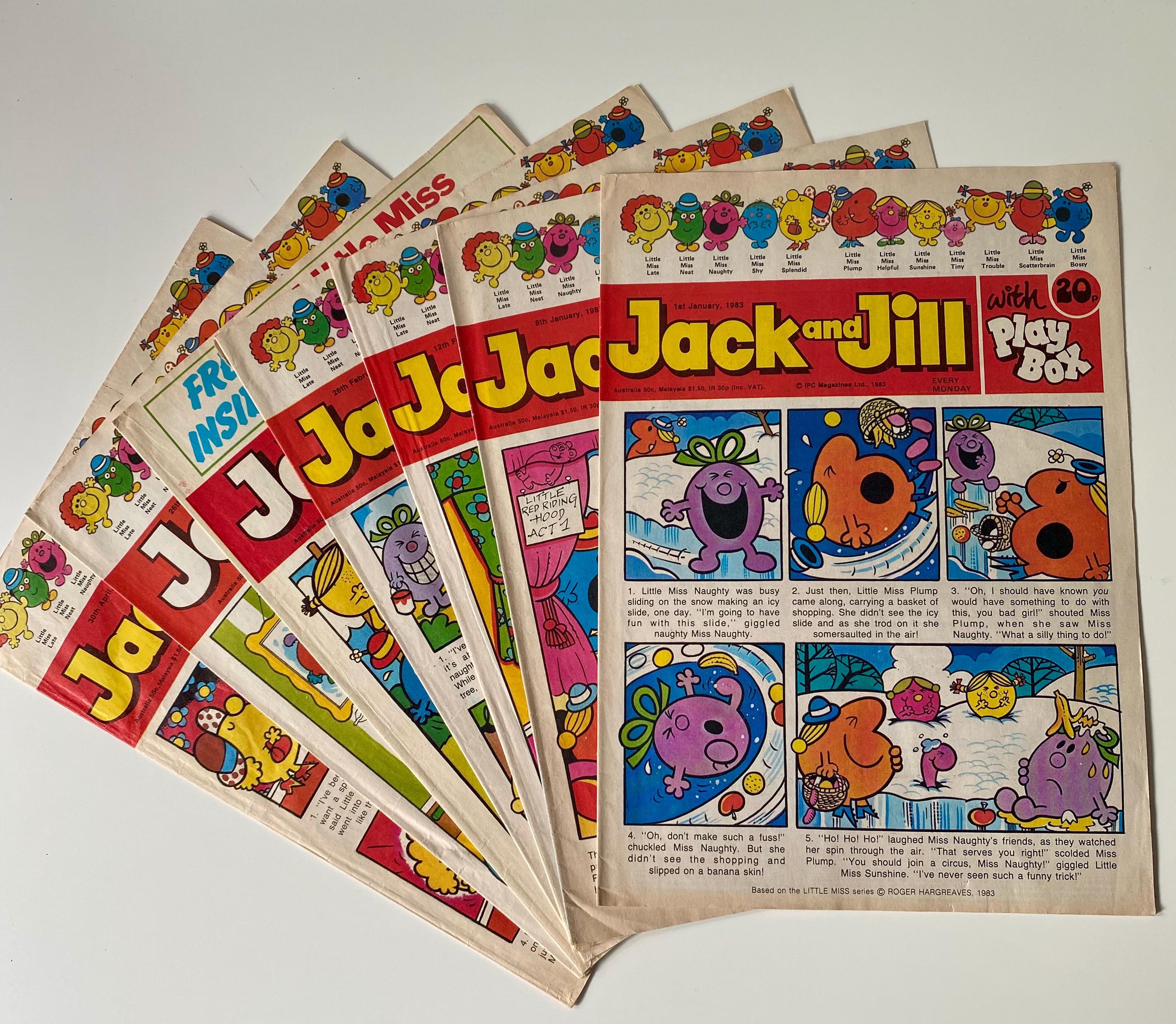 Vintage 1983 Jack and Jill Comics – Mr Men and Little Miss, 7