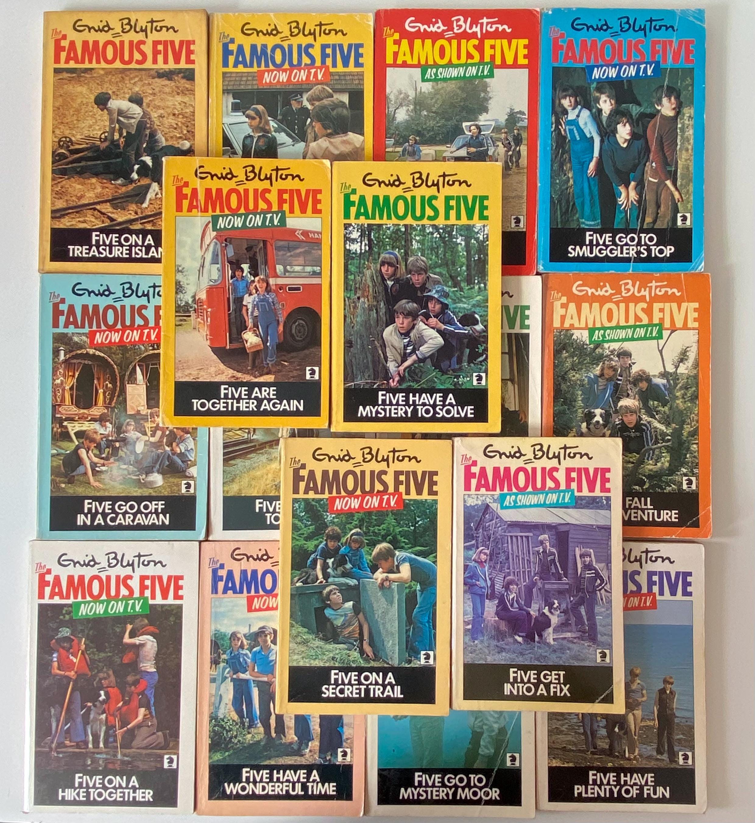Enid Blyton Famous Five 21 Book Set: 1980s TV Cover Paperbacks - Etsy