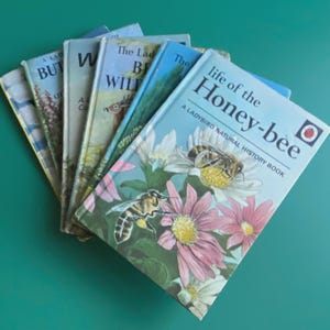 Ladybird Nature Book Set of 6 British Wild Flowers & Animals Books - 1950s - 1960s -  Gift - Series 536