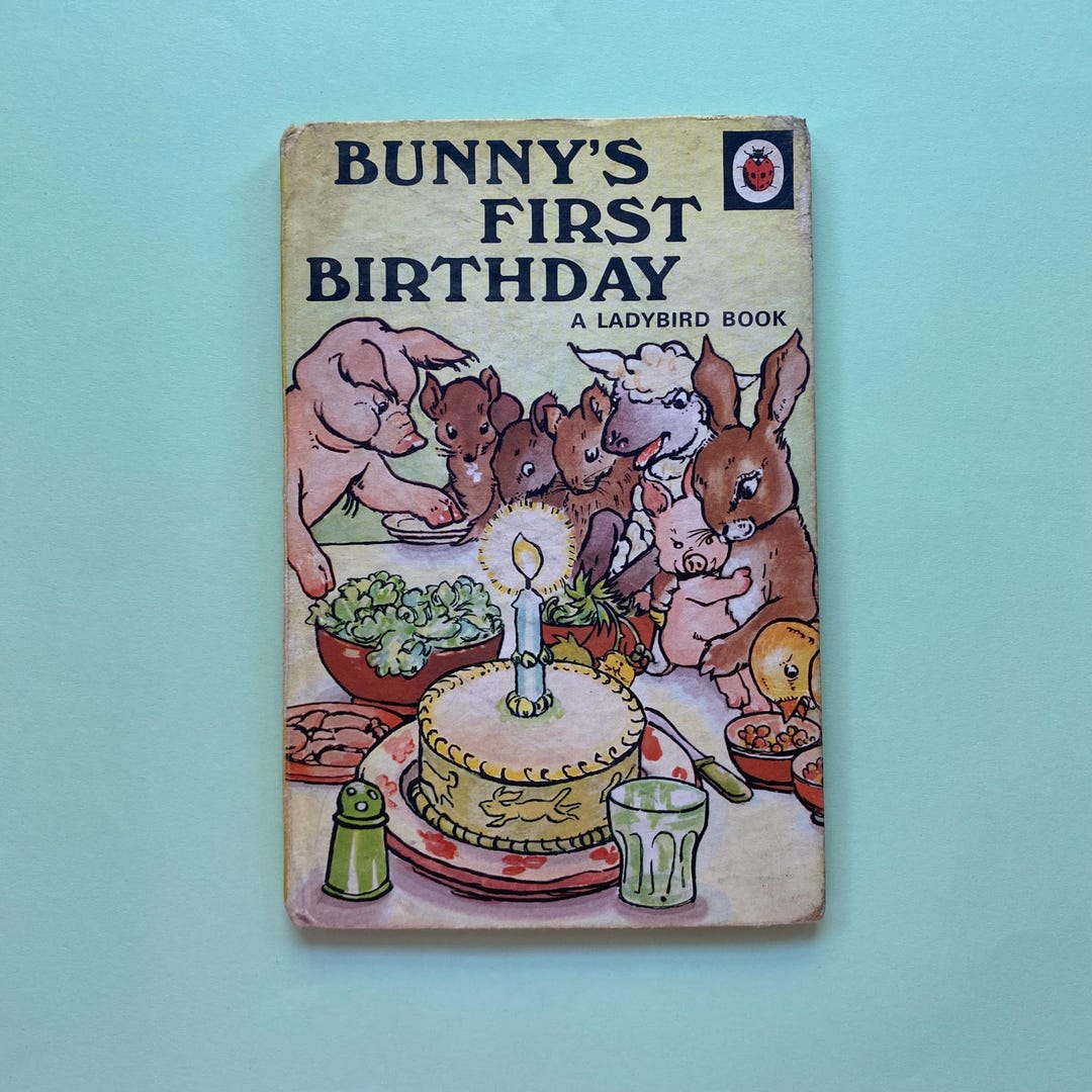 Ladybird Bunny's First Birthday Book: Vintage 1960s Children's Story - Etsy