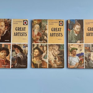 Rare Ladybird Book Full Set 3 Great Artists 1970s - Art Lovers Gift - Art Lovers - Series 701