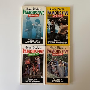 Vintage Famous Five Paperback Books: Enid Blyton 1980s TV Covers