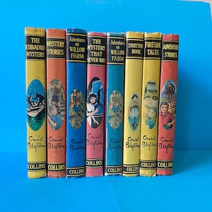 Vintage Enid Blyton Hardback Book Collection: Mystery & Adventure Stories