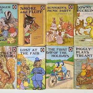 Vintage Ladybird Animal Stories Book Set: 1942 Edition