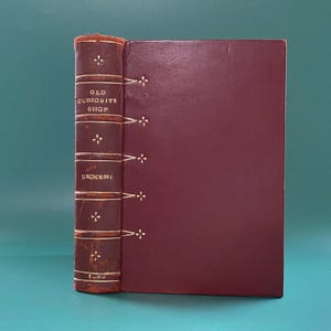 The Old Curiosity Shop - Charles Dickens 1933 Edizione illustrata, rilegata in pelle