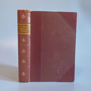 Antique Longfellow Poetry Book: 1928 Red Leather Bound, Oxford Edition