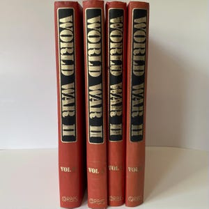 Orbis Zeitschrift aus dem Zweiten Weltkrieg: Rote gebundene Bände - Antique Book Set