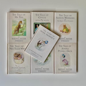 Beatrix Potter White Books Set: 1980s F Warne & Co Classics