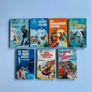 7 Early Enid Blyton Vintage Armada - 1960s - PaperBack Adventure Childrens Books