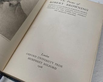 ロバート・ブラウニングの詩集 1926年 - オックスフォード大学出版局