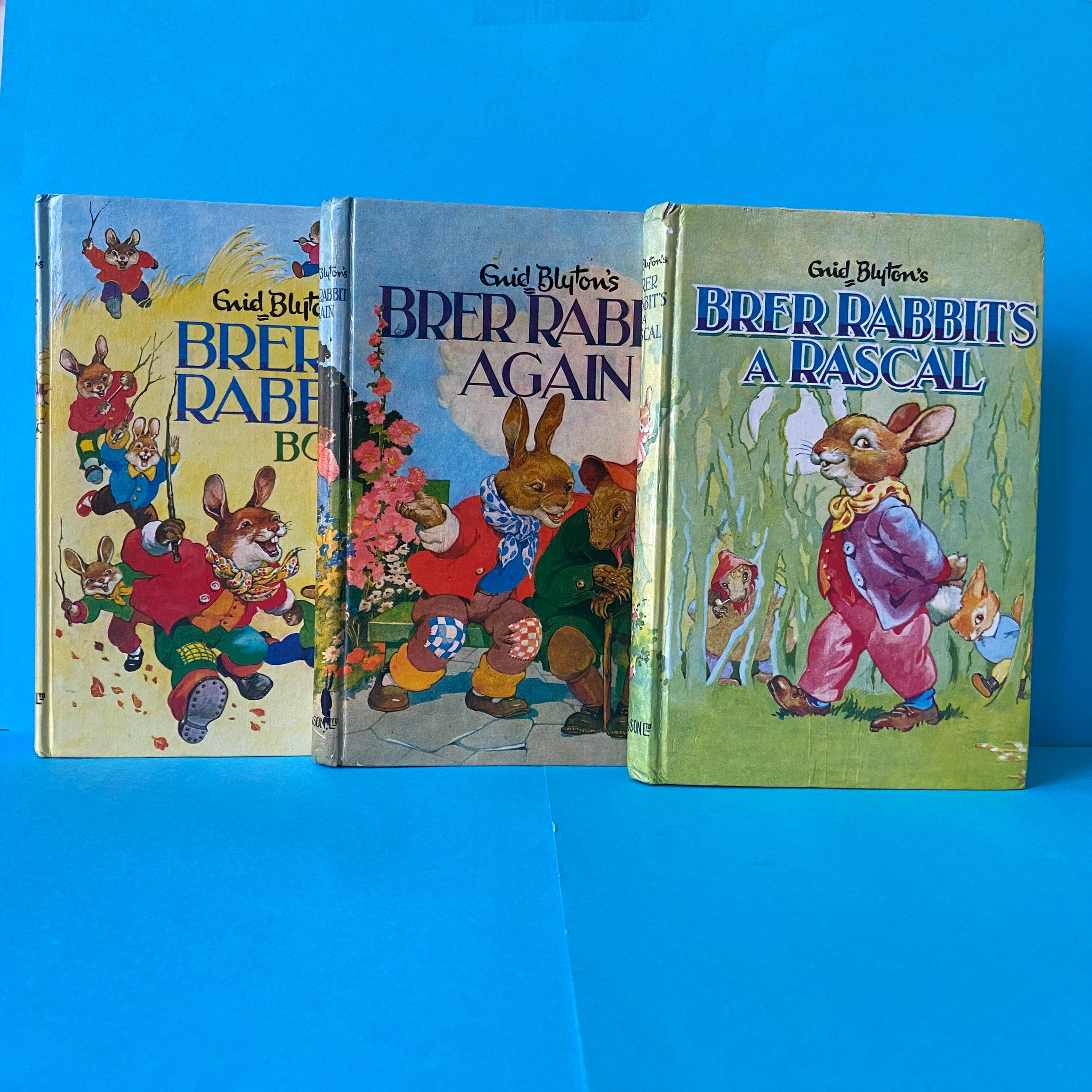 Vintage Enid Blyton Brer Rabbit Hardback Books: 1960s Illustrated