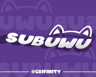 SUBUWU car decal  | subaru | bumper sticker | furry stickers | car sticker | pup | cat