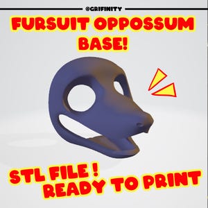 POSSUM FURSUIT SOCKEL | 3D Druck | Stl-Datei | 3D Ausdrucke | Anzug machen | Kostüme |
