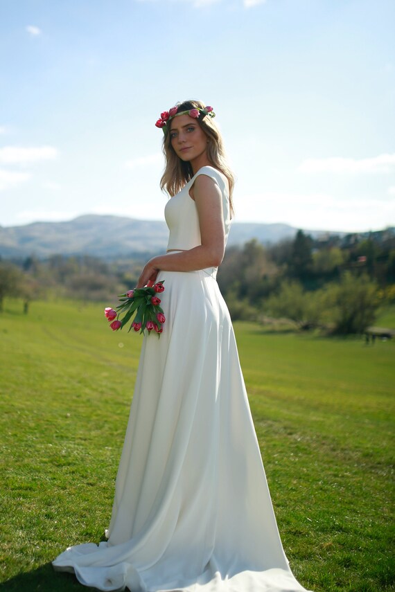 A line ivory clearance skirt