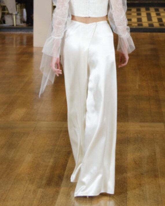 Palazzo Bridal Wedding Trousers 