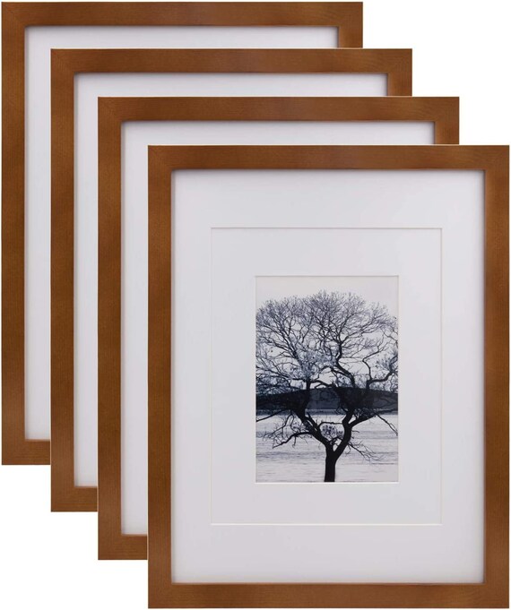 11x14 Picture Frames 4 Pack Display Pictures 5x7/8x10 With Mat Etsy