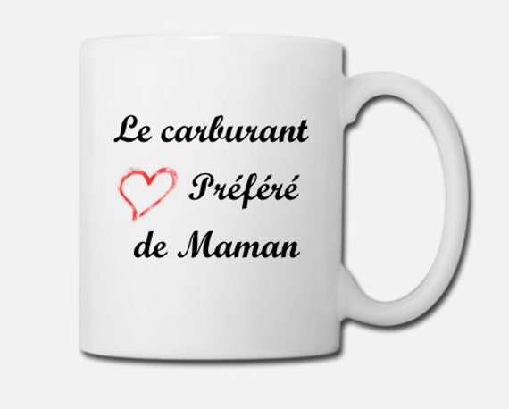 Mug Personnalisable Le Carburant Préféré de Maman Idée Cadeau Fête Des Mères