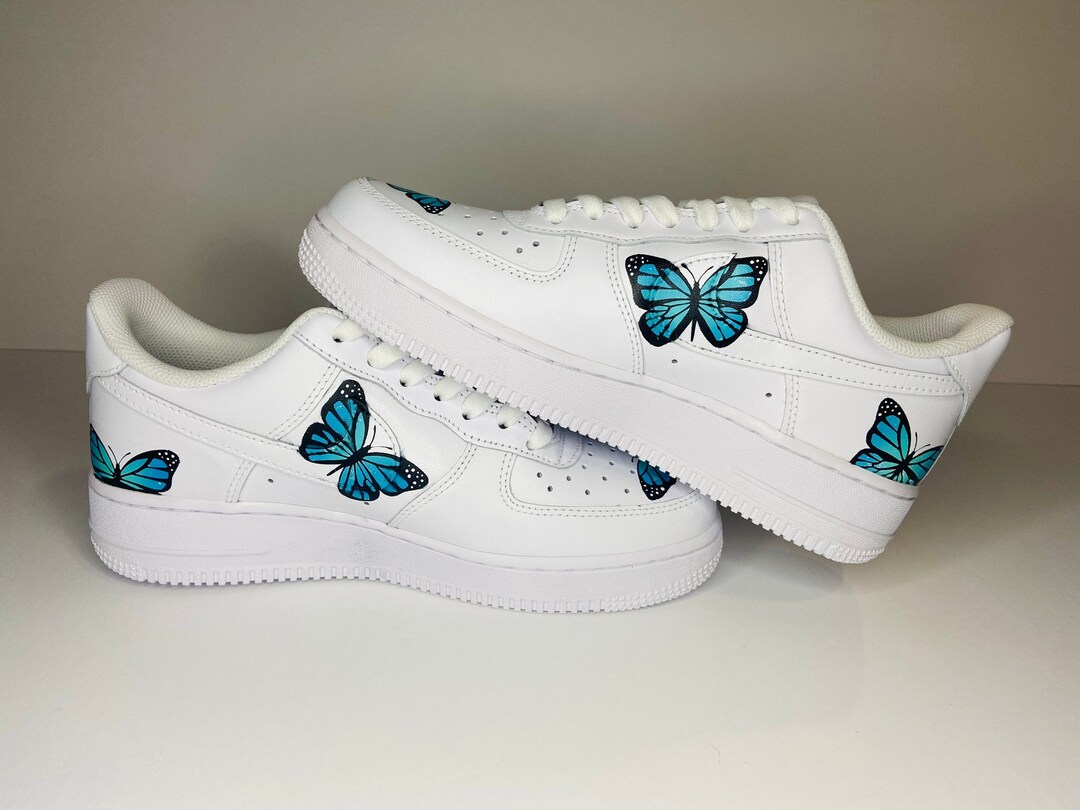 blue butterfly air force 1