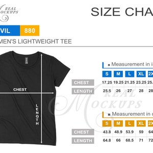 Anvil 880 Size Chart | Women&#39;s Fashion Fit T-Shirt Size Guide | Anvil Size Guide | Best Size Chart