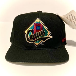 Pittsburg “Crawford’s” Vintage 90’s Negro League Baseball Museum *MEDIUM (7- 7 1/8) Fitted Cap Hat or Adhesive Strap.