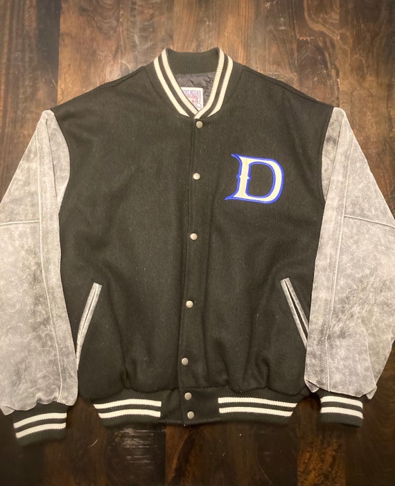 Vintage Detroit Negro League Wool Bomber Jacket  … - image 1