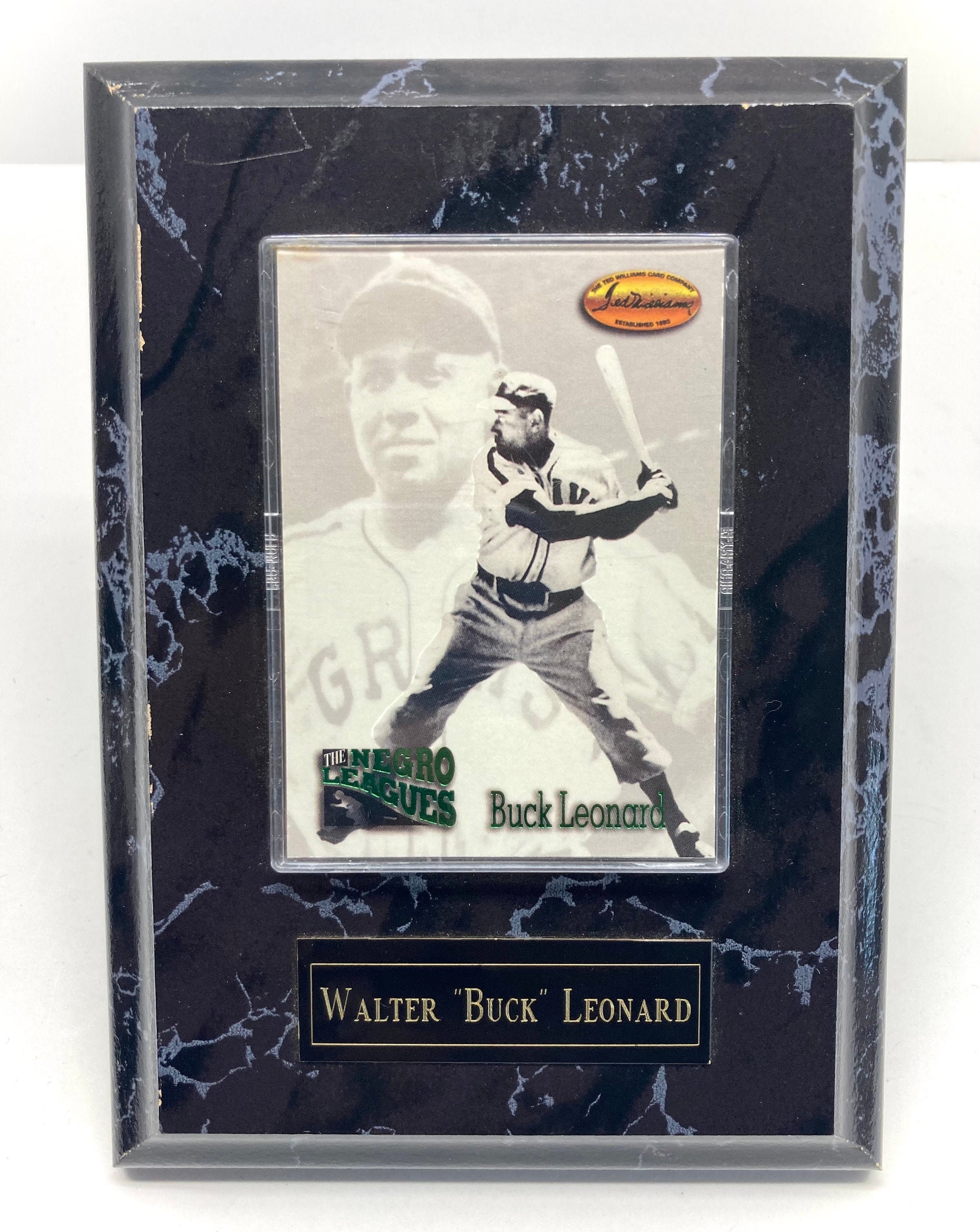 Walter Buck Leonard Negro League Baseball Collectors Vintage Dedication