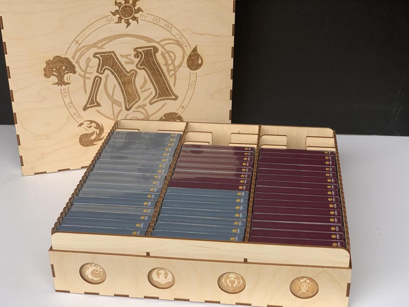 MTG Magic The Gathering Grande boîte de rangement pour 48 Etsy France