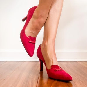 Little red heels on sale
