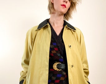 90s Vintage Trench Swing Coat / Jones 