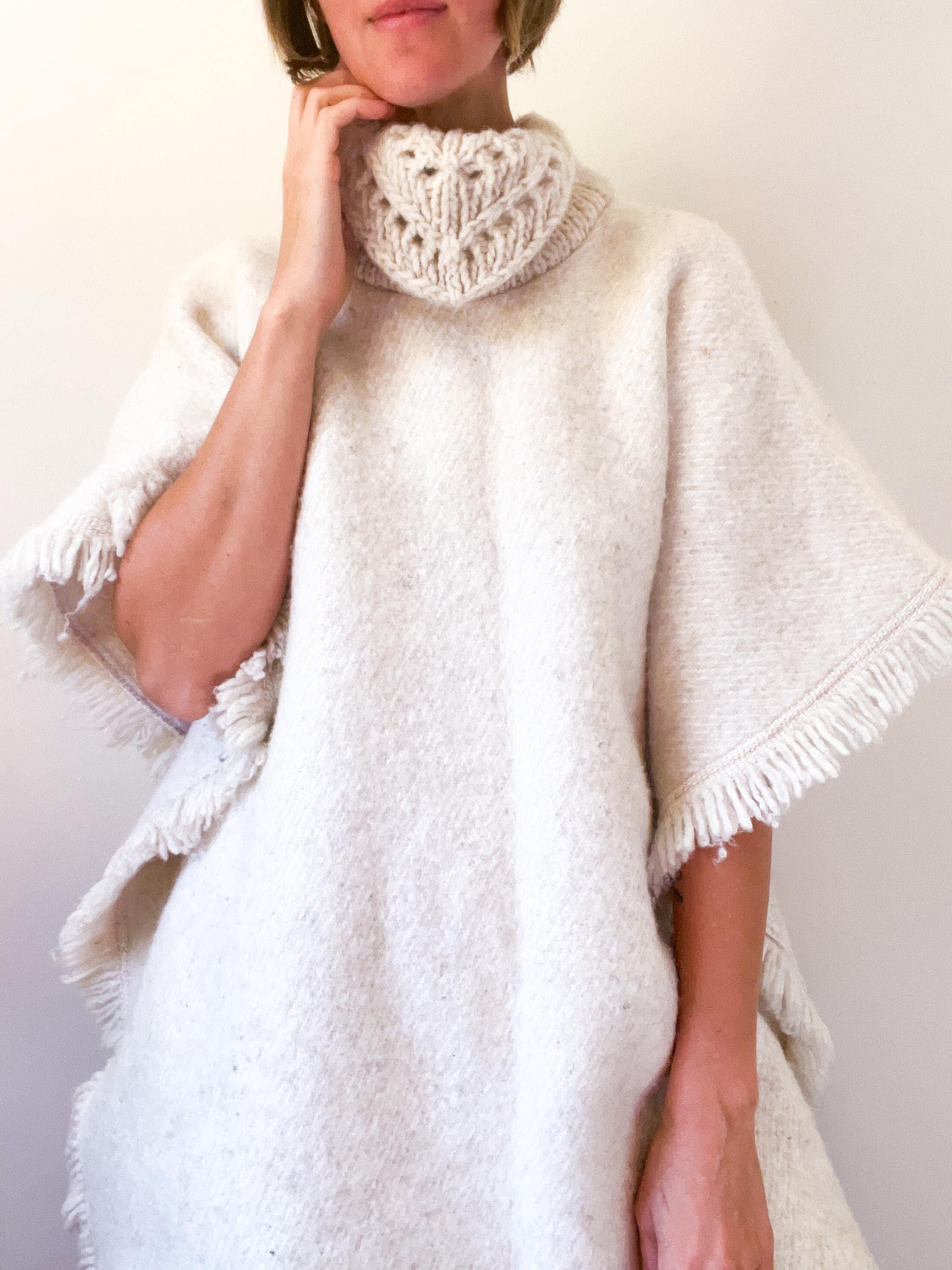60s Fringe Poncho - Etsy 60s Fringe Poncho - Etsy