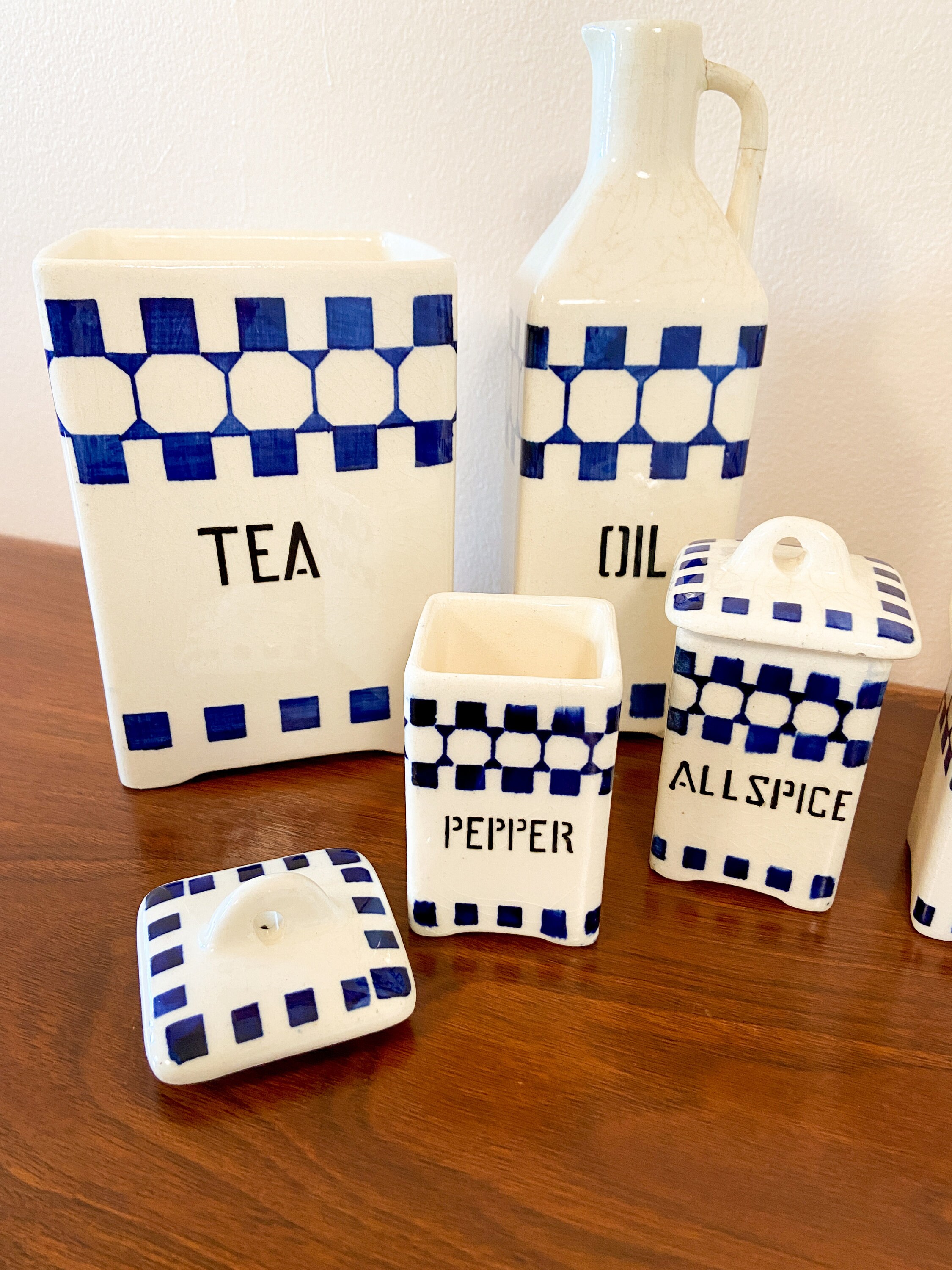 30s Vintage Kitchen Storage Containers / Rare Art Deco Etsy