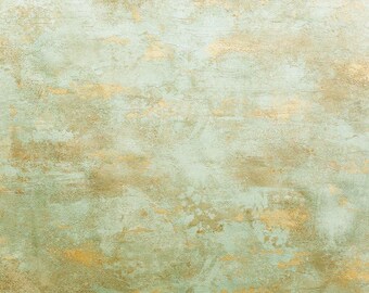 May include: A textured background with a light green and gold colour scheme. The surface has a rough, uneven texture, reminiscent of aged plaster or concrete.