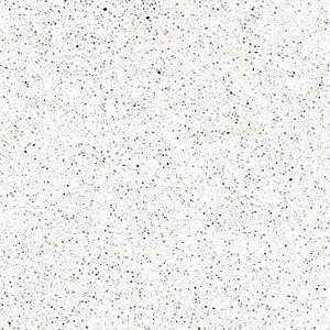 May include: White textured surface with small black and brown flecks throughout.