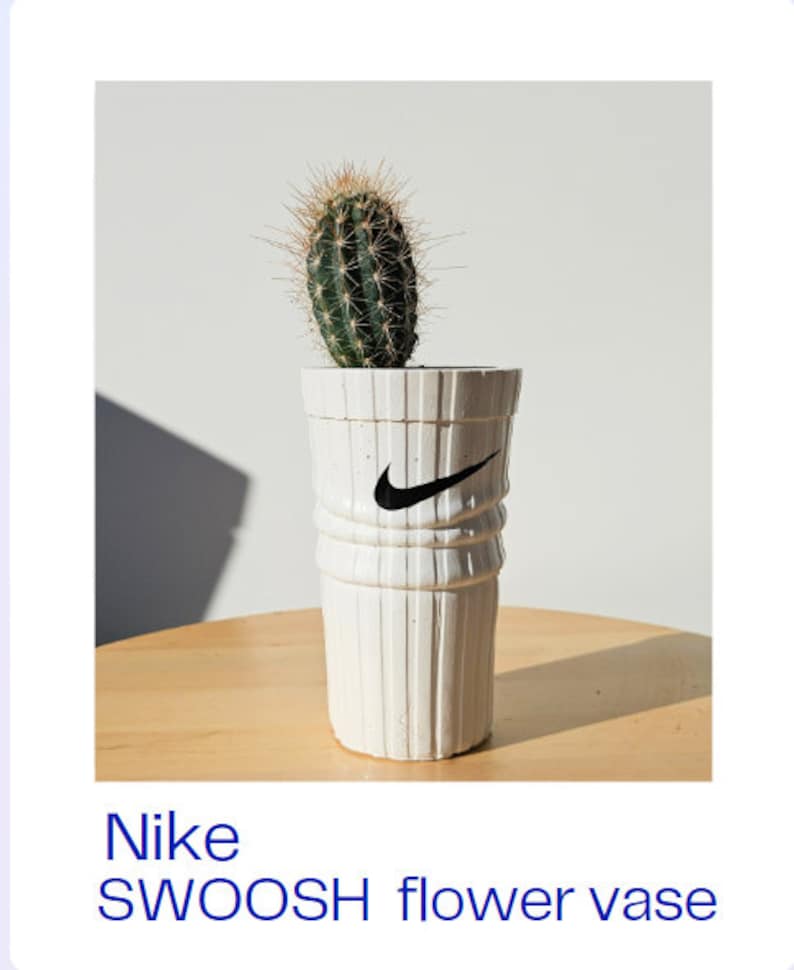 SWOOSH SNEAKER SOCK flower vase Socks Planter Nike Socks Sneakerhead Pots image 1