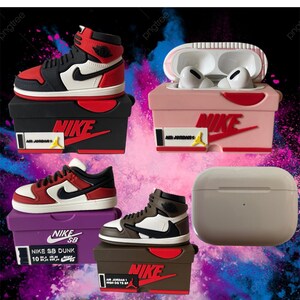 Nike AJ Zapatos AirPods 1/2 Generación Casos Apple Bluetooth