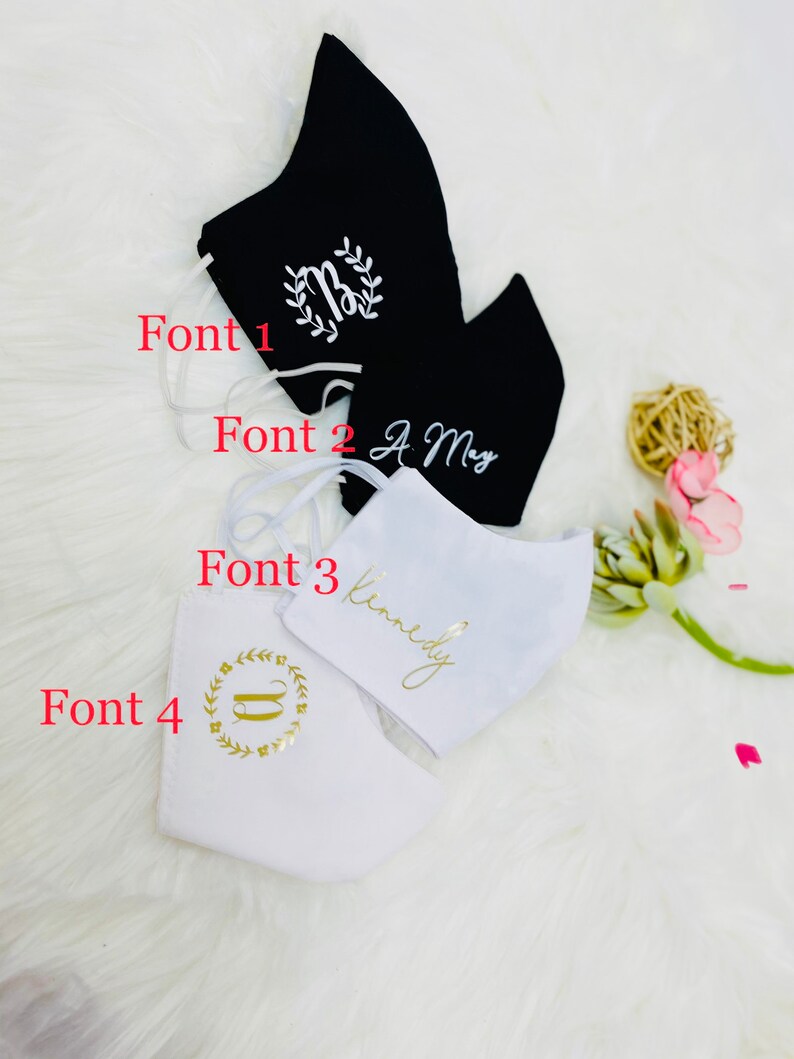 Customizable Face Mask Custom Name Personalized Face Mask Etsy