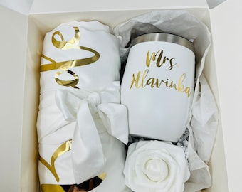 Bridal shower gift, Engagement gift basket, gift for bride, bride gift, engagement gift, bride to be, bridal shower gift box, Bride tumbler